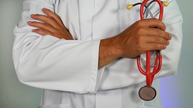Senior Physician with Stethoscope